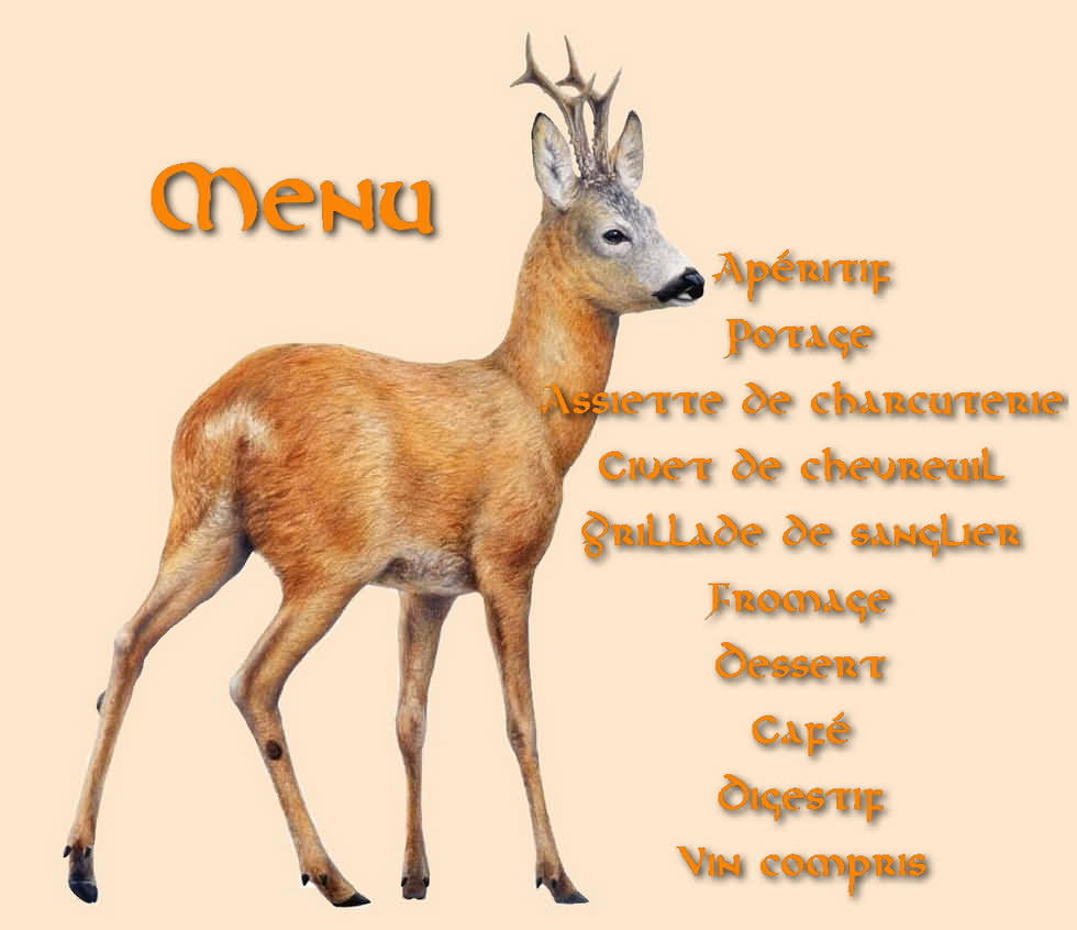 menu repas des chasseurs